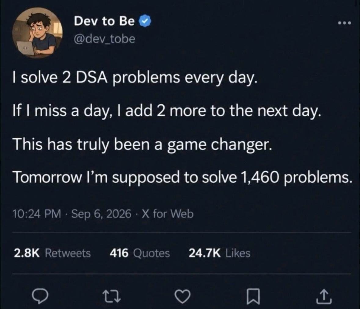 An AI-generated DSA practice and revision plan